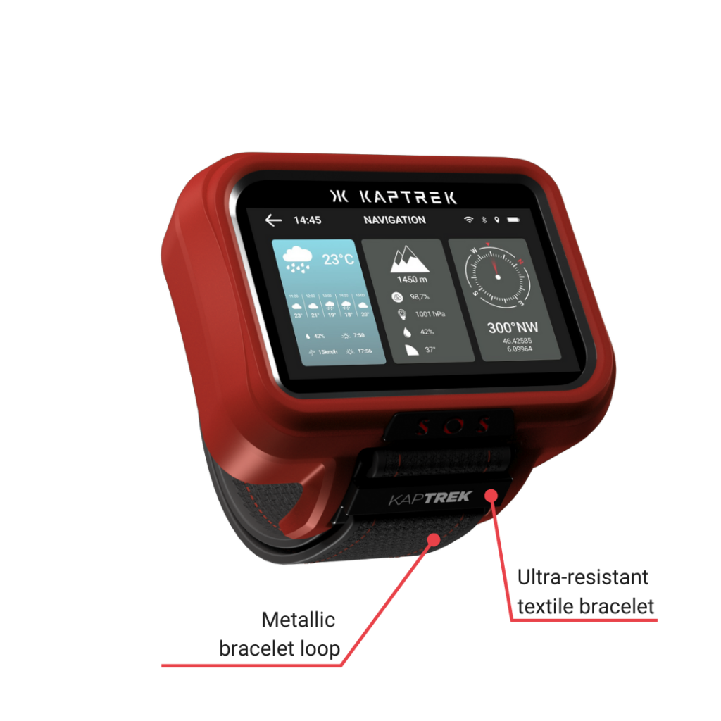 Kaptrek Pro Pilot Emergency Smartwatch Smartwatch Urgences