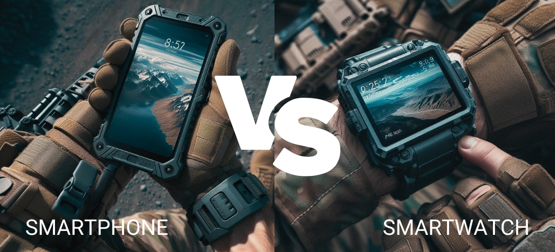 Smartphone VS Smartwatch Kaptrek Pro Pilot